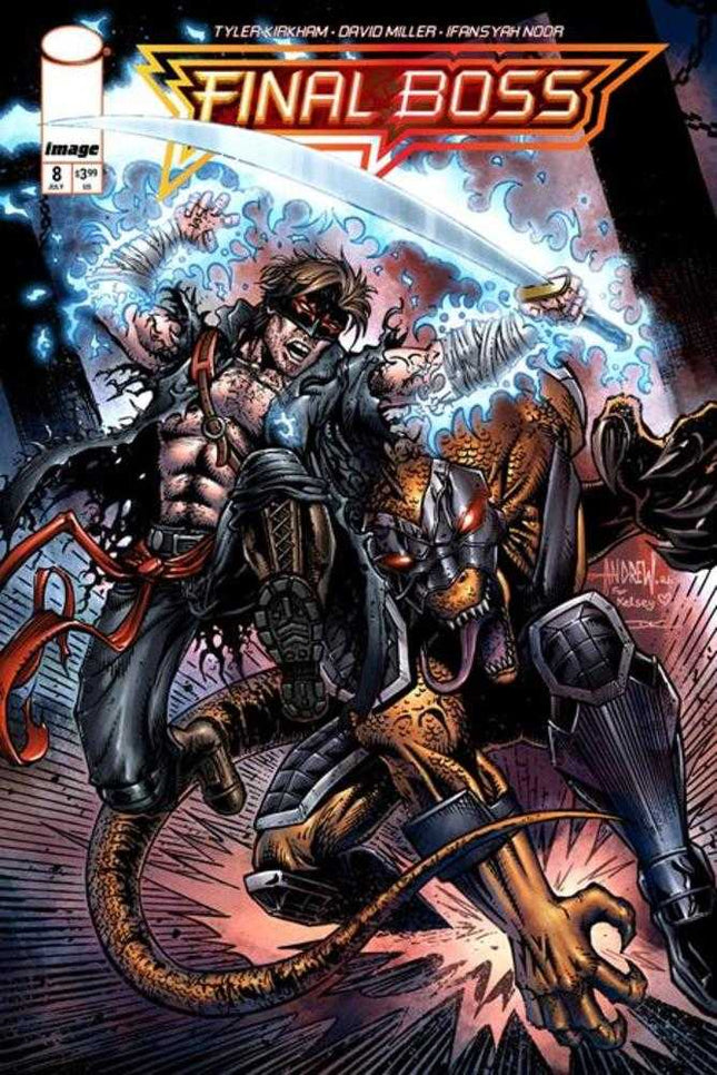 Comic book cover of 'Final Boss' featuring two characters in a battle scene.
