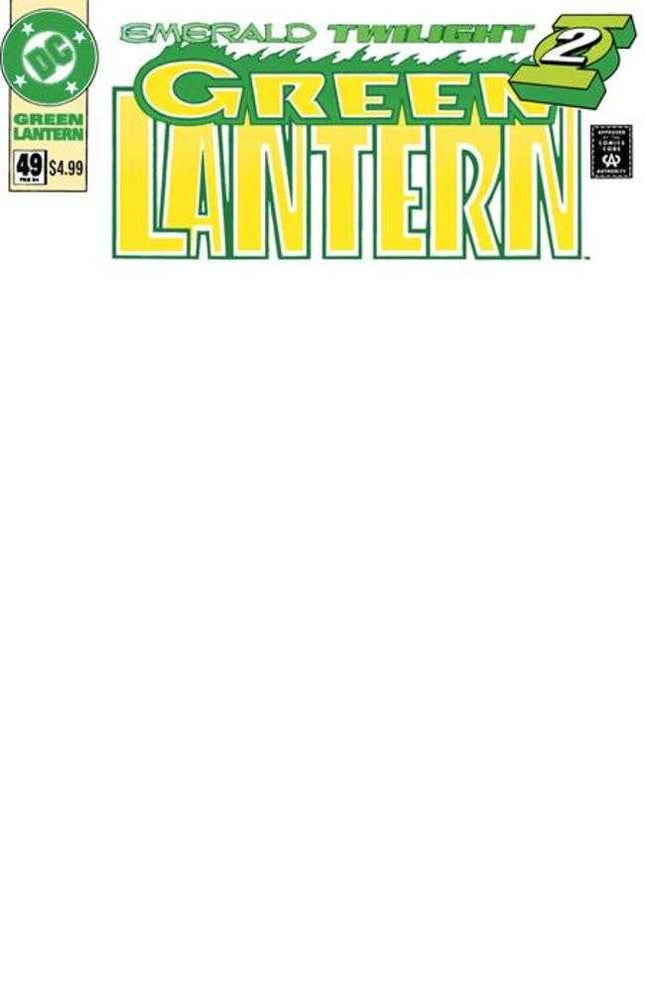 Green Lantern #49 Facsimile Edition Cover B Blank Card Stock Variant
