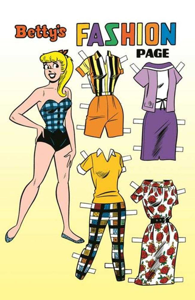 Archie Comics 85 Th Anniversary Presents Betty & Veronica Fashion Pages (One Shot) Cover E Dan Decarlo Silver Foil Betty Pin Up Variant