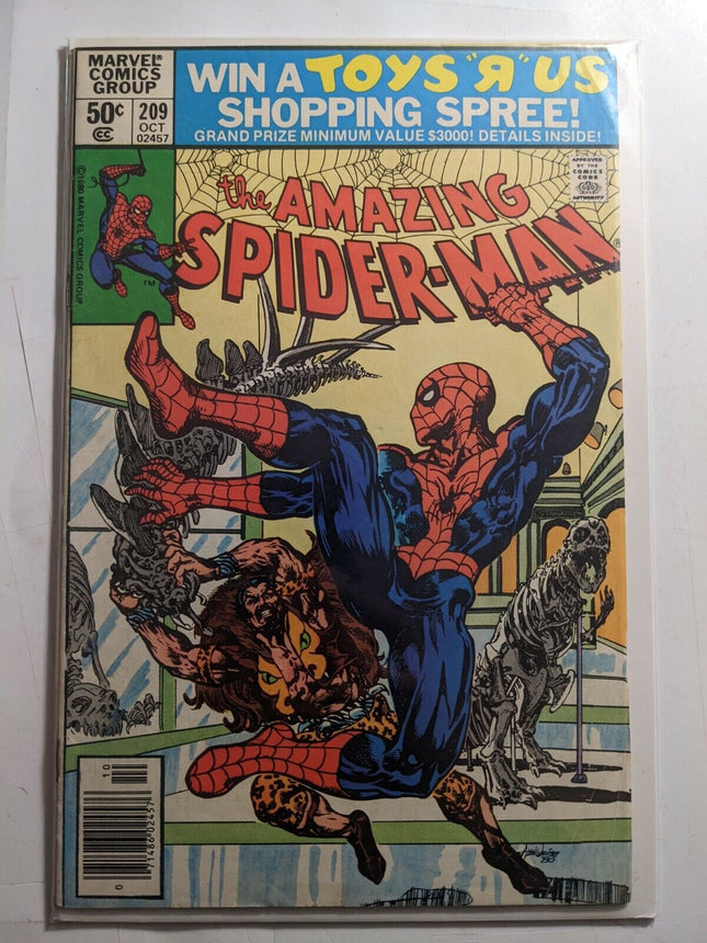 Amazing Spider-Man #209 (1980) 1st App/Origin Calypso Marvel Comics Kraven Show
