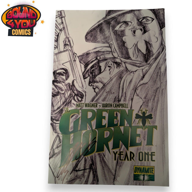 Green Hornet: Year One #1 - Sketch Variant Signed By Alex Ross - With COA 27/50