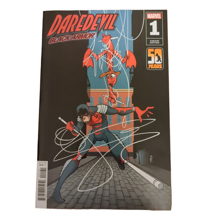 DAREDEVIL: BLACK ARMOR #1 - GUSTAVO DUARTE - HOWARD THE DUCK VARIANT (2023)