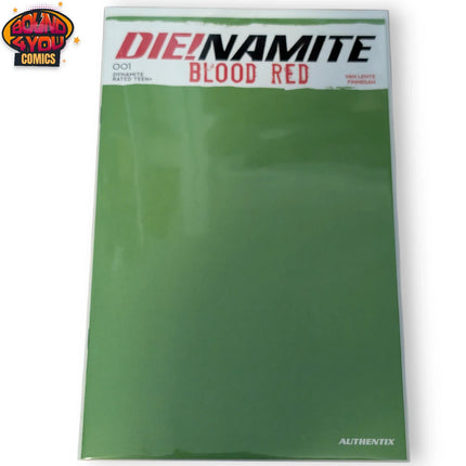 Die!namite Blood Red #1 - Green Blank Sketch Cover V (Dynamite 2025)