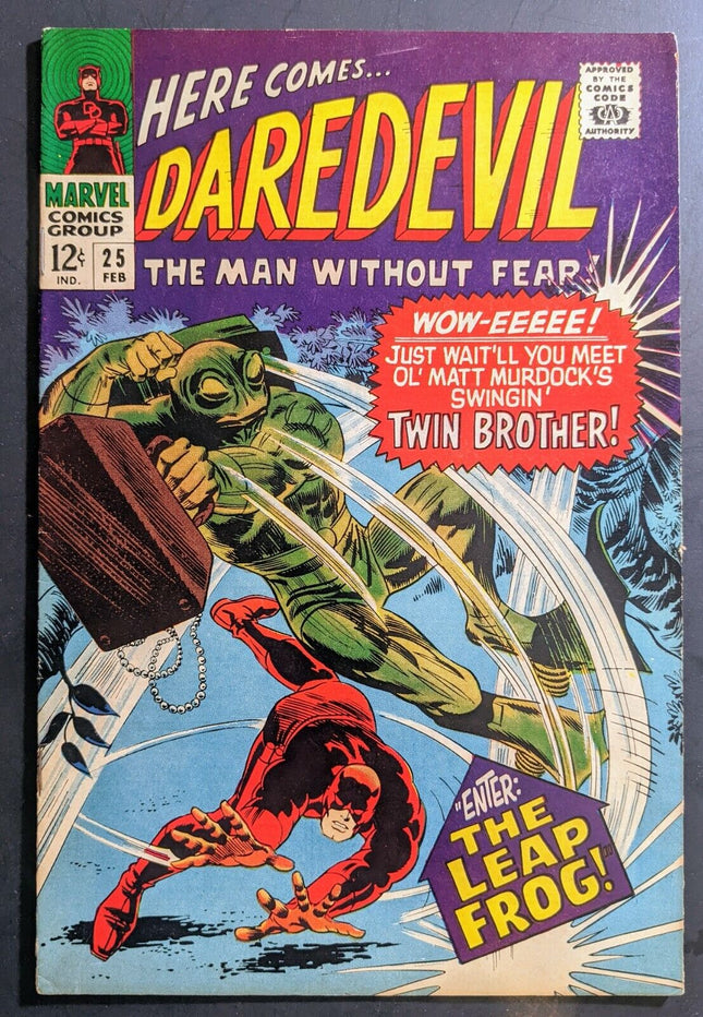 Daredevil #25 (1967) 1st Leap Frog 1st Mike Murdock Stan Lee Gene Colan