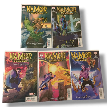 NAMOR THE SUB-MARINER: CONQUERED SHORES #1 - 5 COMPLETE SET (2022)