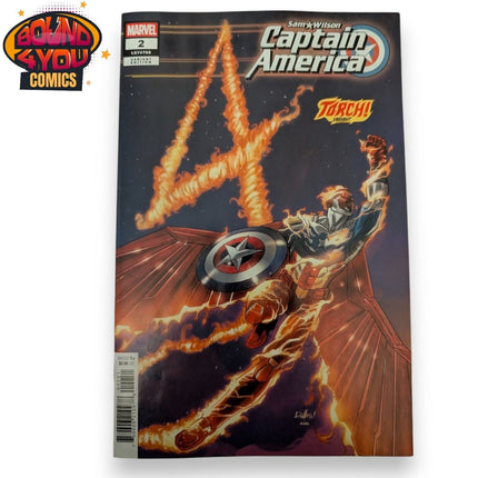 Sam Wilson, Captain America #2 - David Messina - Torch Variant (2025)