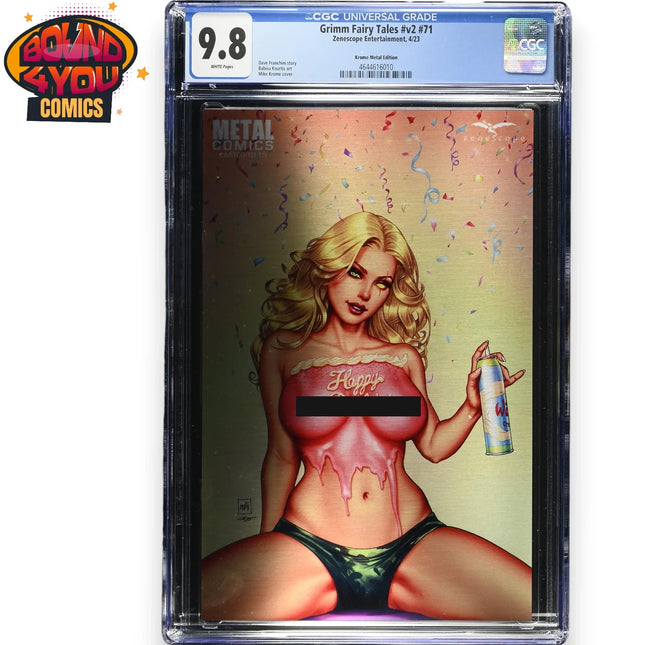 Grimm Fairy Tales #71  - Mike Krome Metal Edition - LTD 15  - CGC 9.8