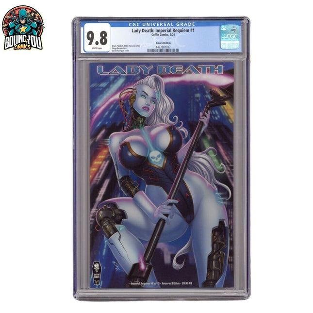 Lady Death: Imperial Requiem #1 - Cvr B Harrigan Armored - CGC 9.8