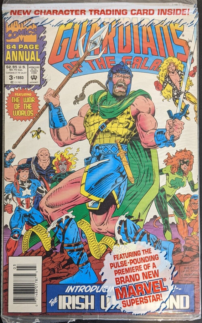 GUARDIANS OF THE GALAXY ANNUAL #3  MARVEL COMICS 1993 POLYBAGGED WITH CARD