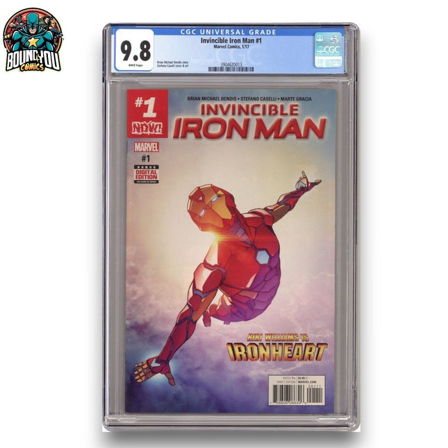 Invincible Iron Man #1 - Stefano Caselli - Regular (2017) - CGC 9.8