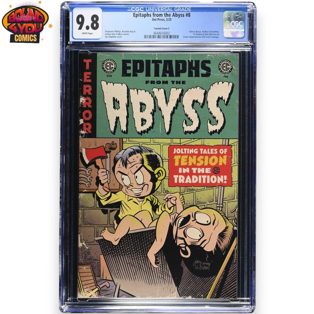 Epitaphs from the Abyss #8 1:10  Jay Stephens - Homage (2025) - CGC 9.8