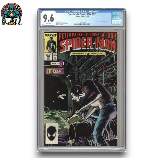 Spectacular Spider-Man #131 - Direct Edition (1987) - CGC 9.6