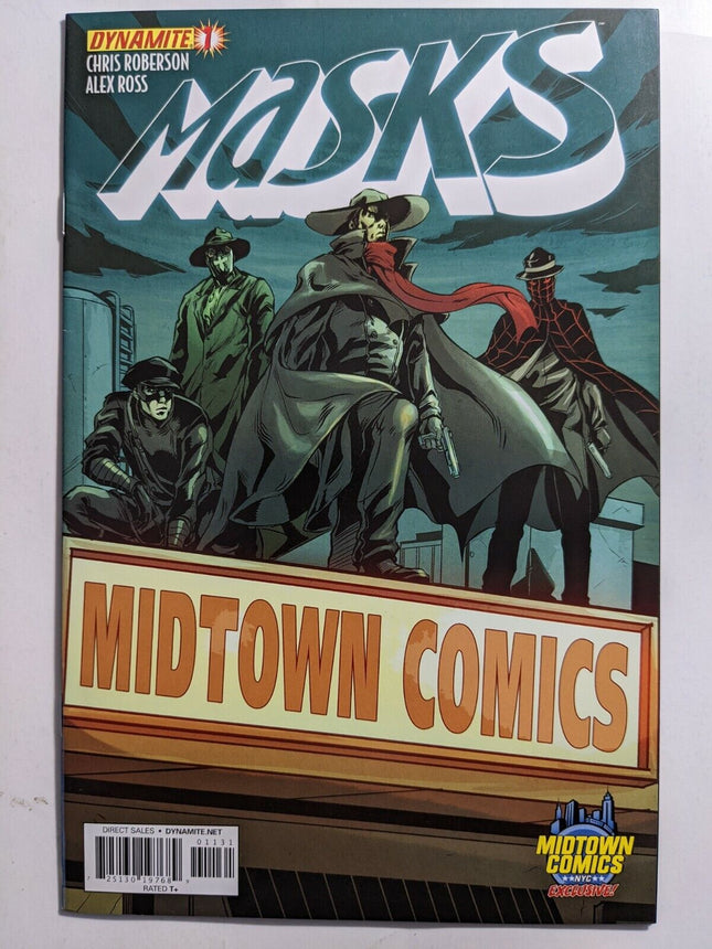 Masks #1 Midtown Comics Variant Cover Comic Book 2012 - Dynamite Low Print Run