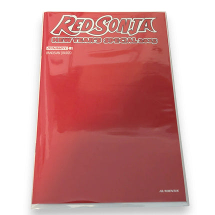 Red Sonja New Year's Special 2025 #1- Red Blank Cover (Dynamite 2026)
