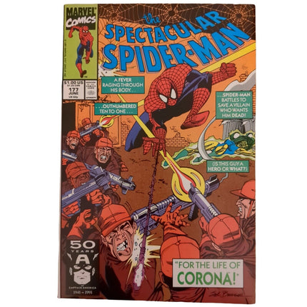 THE SPECTACULAR SPIDER-MAN #177 - DIRECT EDITION (1991)