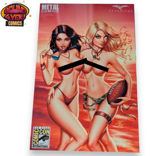 Dawn McTeigue - Touch Football - San Diego Comic Con Metal Comic  - Zenescope
