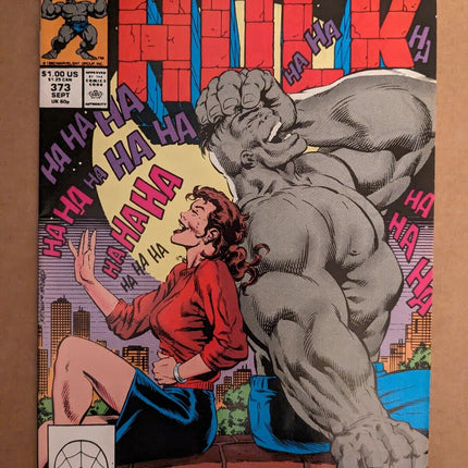 The Incredible Hulk #373 Direct Edition - 1990 Marvel Comics