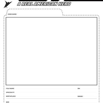 GI Joe A Real American Hero #325 - Blank Sketch File Card - Image 2026