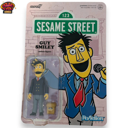 Super7 Sesame Street Wave 2 Guy Smiley W/Bread Reaction Figure