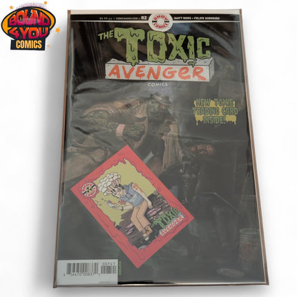 Toxic Avenger Comics #2 - Fred Harper - Polybagged with Trading Card (2025)
