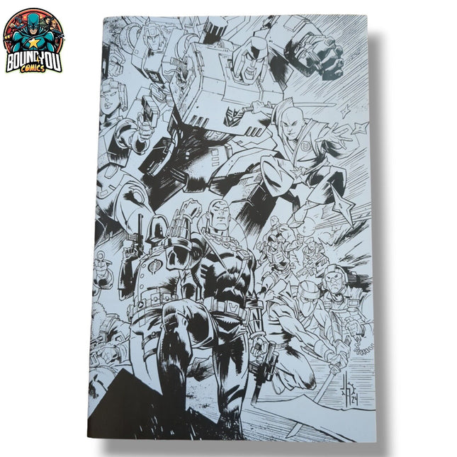 DESTRO #1 ENERGON UNIVERSE ANNIVERSARY - CONNECTING B&W VARIANT (2024)