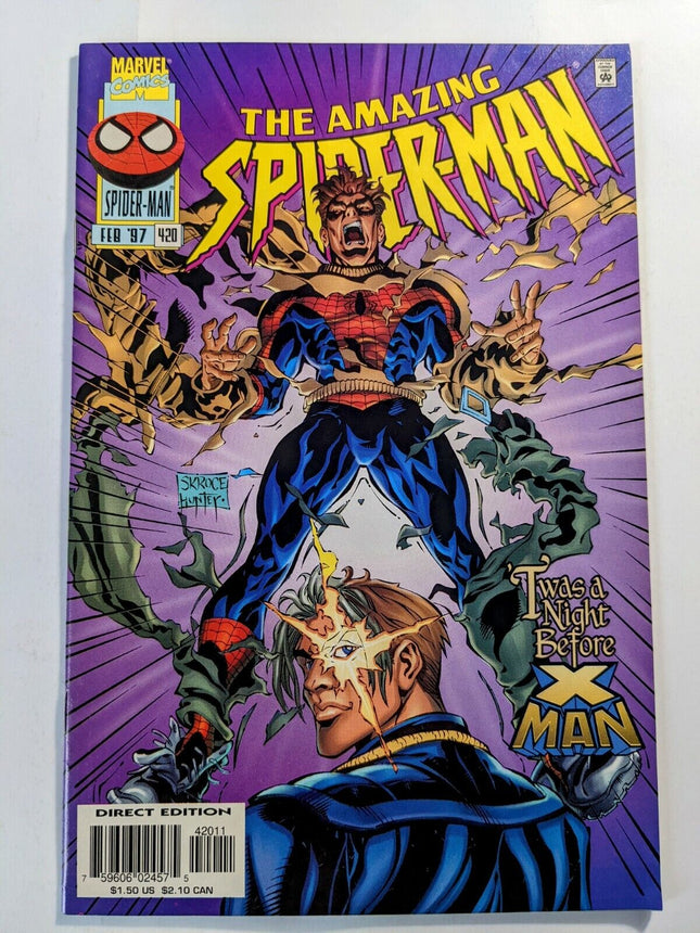 Amazing Spider-Man #420 Marvel 1997 X-Man Appearance DeFalco & Skroce