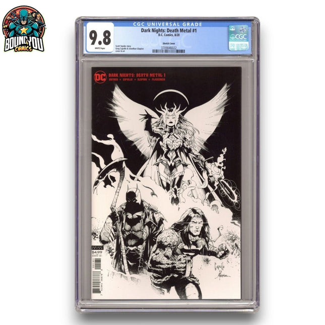 Dark Nights: Death Metal #1 - Greg Capullo B&W - Midnight Party (2020) - CGC 9.8