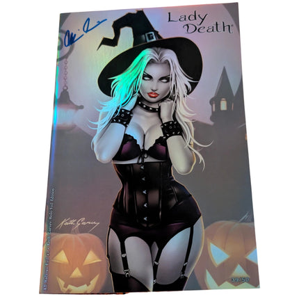 Lady Death: All Hallows Evil #1 - Keith Garvey Holo-Foil Edition - Signed W/COA