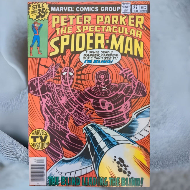 SPECTACULAR SPIDER-MAN #27 (1979) KEY COMIC 1ST ART BY FRANK MILLER ON DAREDEVIL