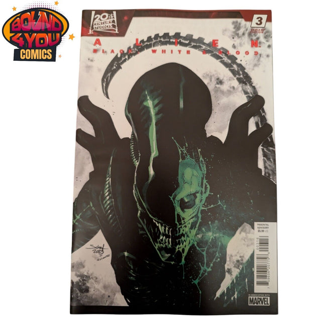 Alien: Black, White & Blood #3 1:25 - Jonas Scharf Incentive Variant (2024)