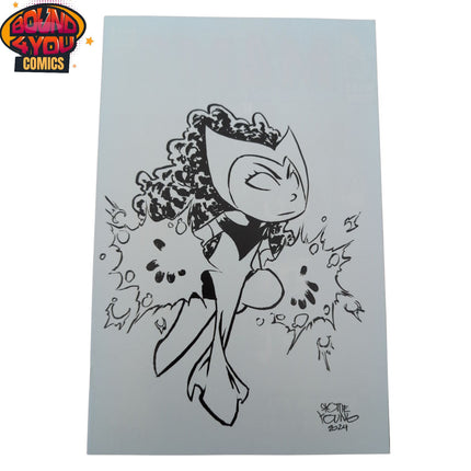 Scarlet Witch #1 1:50 - Skottie Young Big Marvel Virgin Sketch Incentive Variant