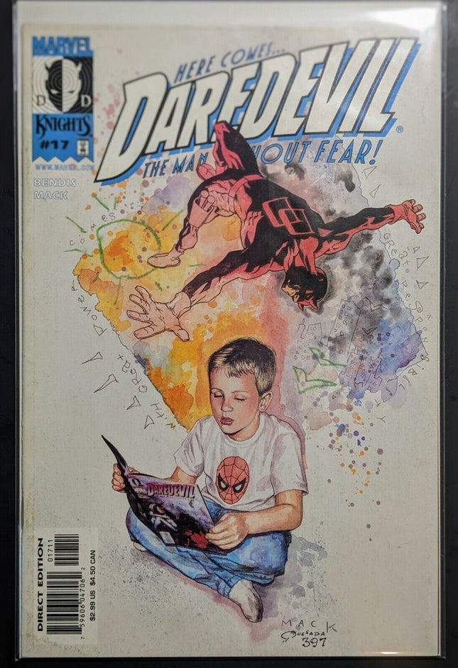 DAREDEVIL 17 DAVID MACK Bendis KNIGHTS 2001 1998