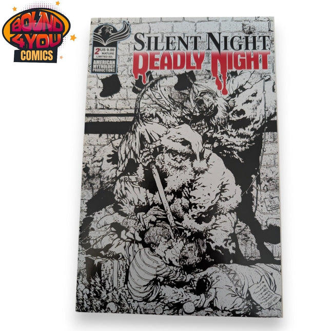 Silent Night, Deadly Night #2 - Limited Black & White Variant (2023)