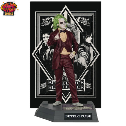 Mcfarlane Toys Movie Maniacs BeetleJuice 2 - Beetlejuice 6in Glow In The Dark