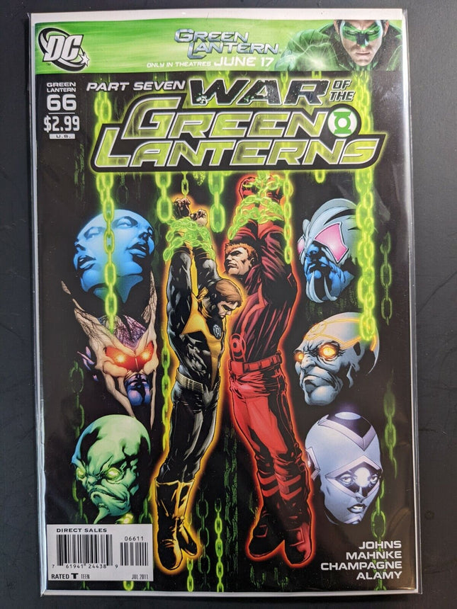 Green Lantern #66 DC Comics 2011 War of the Green Lanterns Pt.7