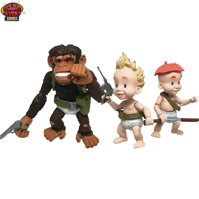 Boss Fight Sam & Max Series 2 Rubber Pants Commandos Deluxe Action Figures