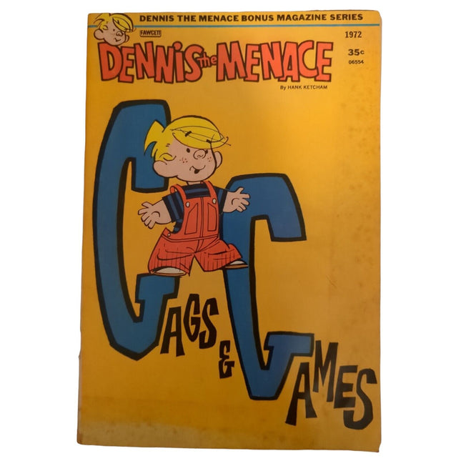 DENNIS THE MENACE: GAGS & GAMES GD/VG  HANK KETCHAM (1972)