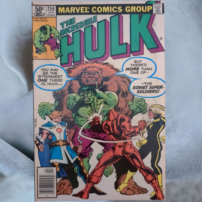 The Incredible Hulk #258 - NEWSSTAND 1981 Marvel Comics First App Of Ursa Major