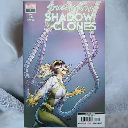SPIDER-GWEN: SHADOW CLONES #1 GREG LAND 2ND PRINT VARIANT (2023) (VF)