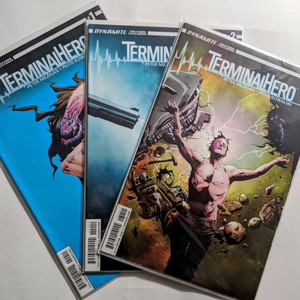 TerminalHero 1-3 (3 Books) Dynamite Comics lot