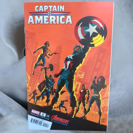 CAPTAIN AMERICA #1 - MICHAEL CHO - AVENGERS 60TH ANNIVERSARY VARIANT (2023)