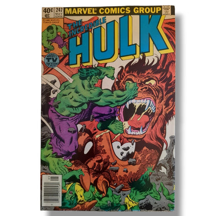 The Incredible Hulk #247 Newstand Edition - 1980 Marvel Comics