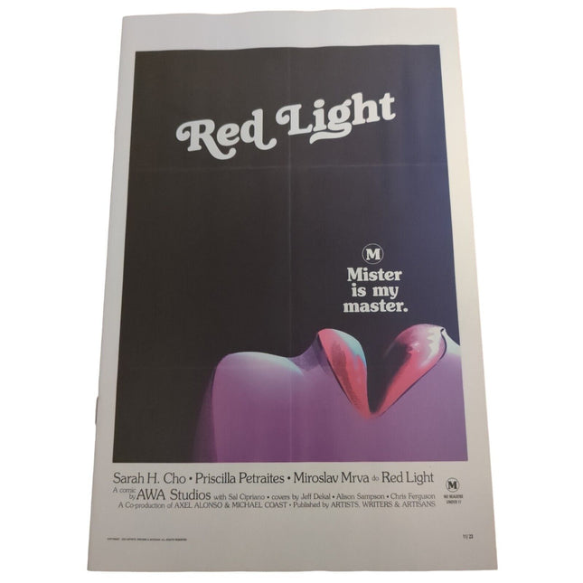 RED LIGHT #2 - CHRIS FERGUSON - EROTIC FILM HOMAGE VARIANT (2023)