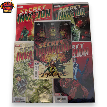 Secret Invasion #1 - 5 -  Complete Cover A Set (2022)