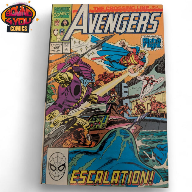 Avengers #322 - Direct Edition (1990)