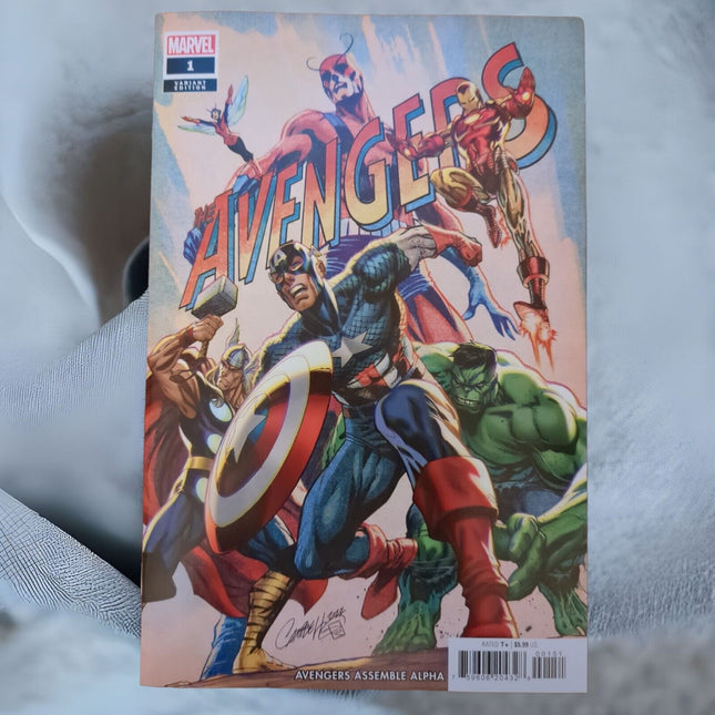 AVENGERS ASSEMBLE ALPHA #1 J SCOTT CAMPBELL - ANNIVERSARY VARIANT