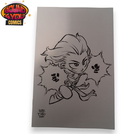 Captain Marvel #9 1:50 - Skottie Young - Big Marvel Virgin Sketch Variant (2024)