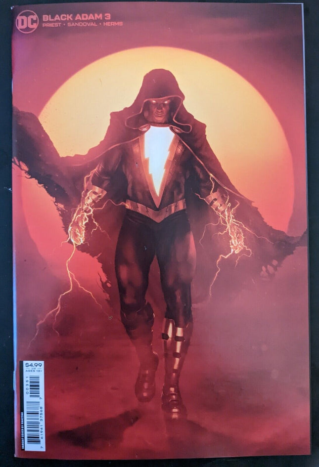 BLACK ADAM #3  Mortal C Rahzzah CARD STOCK Variant  2022  DC Comics