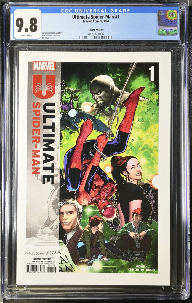 Ultimate Spider-Man #1 CGC 9.8 - R.B. Silva 2nd Print (2024)