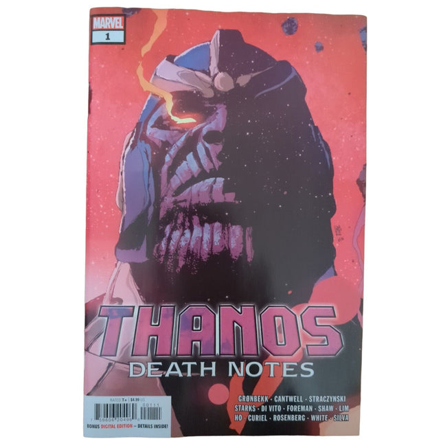 Thanos Death Notes #1 Sorrentino Cover A Marvel Comic 1st Print 2022